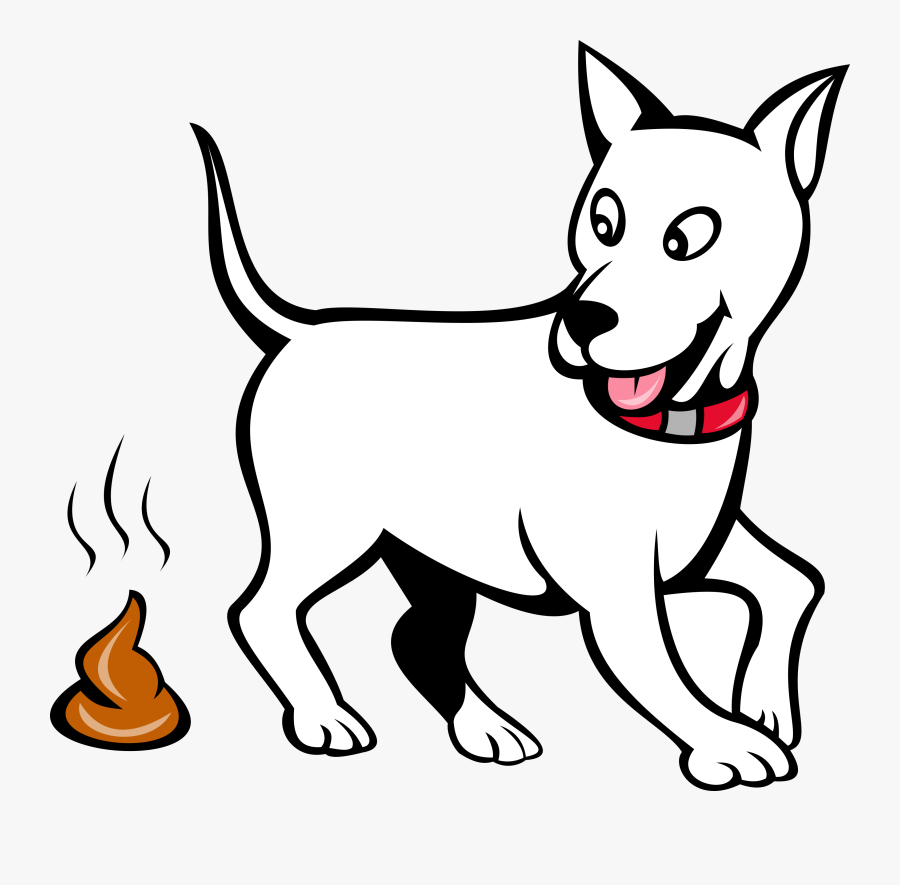 Transparent Bad Smell Clipart - Cartoon Dog Pooping Gif, Transparent Clipart