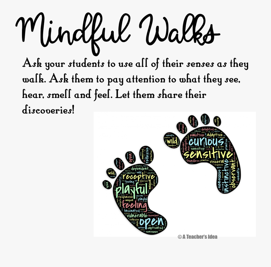 Mindful Walks - Calligraphy, Transparent Clipart