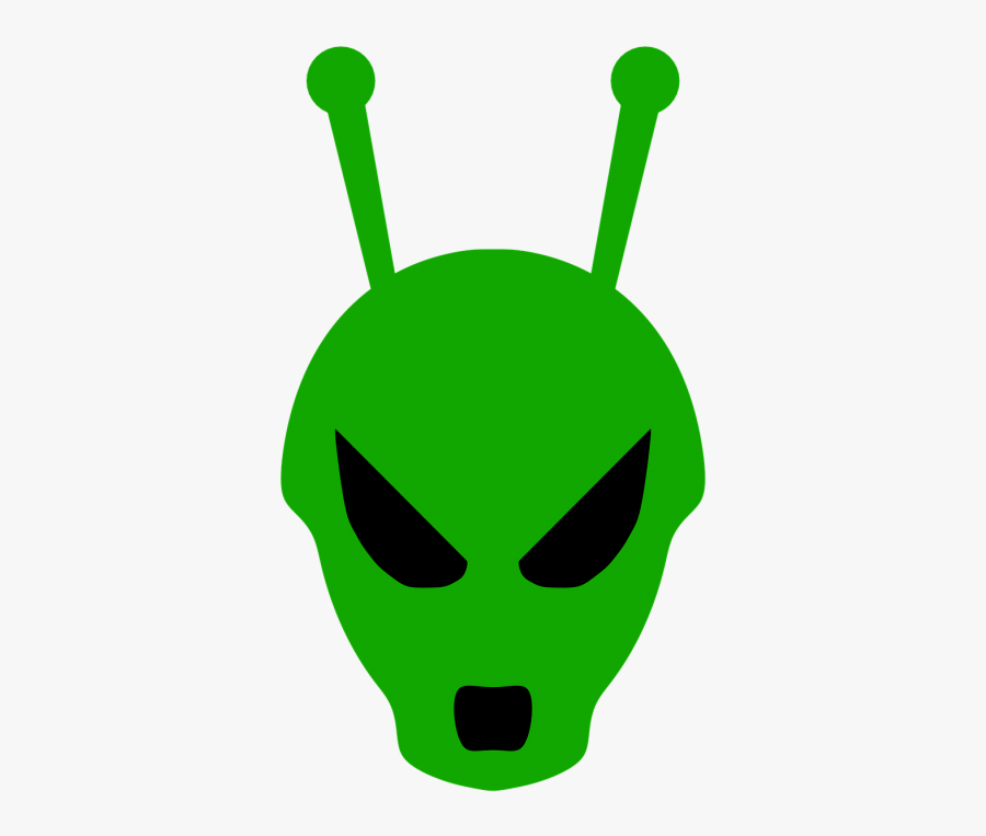 Alien Head Green - หัว เอ เลี่ยน สี เขียว, Transparent Clipart
