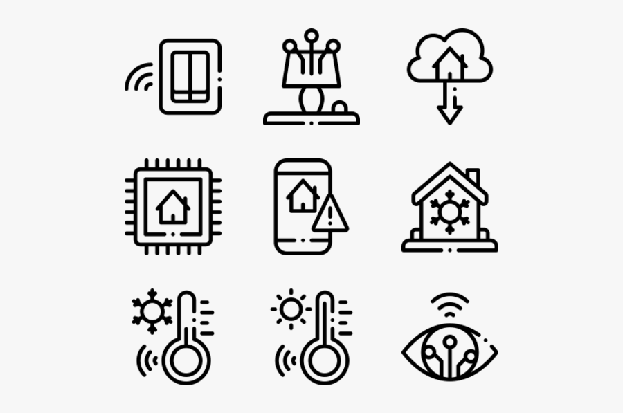 Smart Home - Research Icon Free Vector, Transparent Clipart