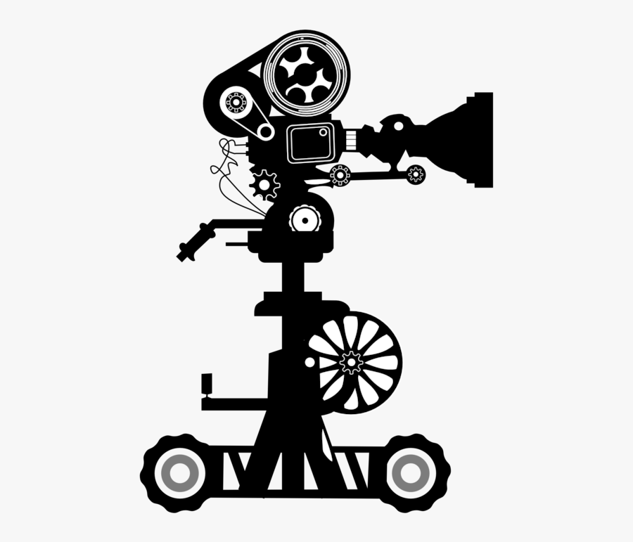 Film Clipart Black And White - Film Camera Logo Png, Transparent Clipart