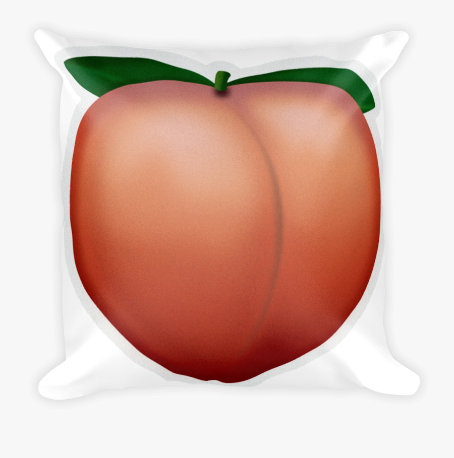 Emoji Pillow Peach Just - Apple, Transparent Clipart