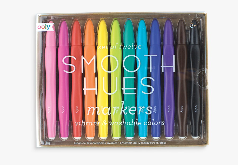 Clip Art Smooth Hues Ooly - Smooth Hues Markers, Transparent Clipart