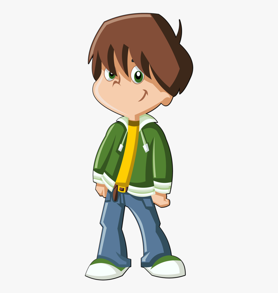 Handsome Boy Png Cartoon, Transparent Clipart