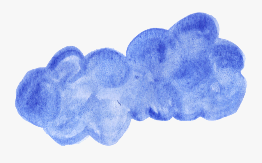 Blue Clouds Png - Transparent Watercolour Png, Transparent Clipart