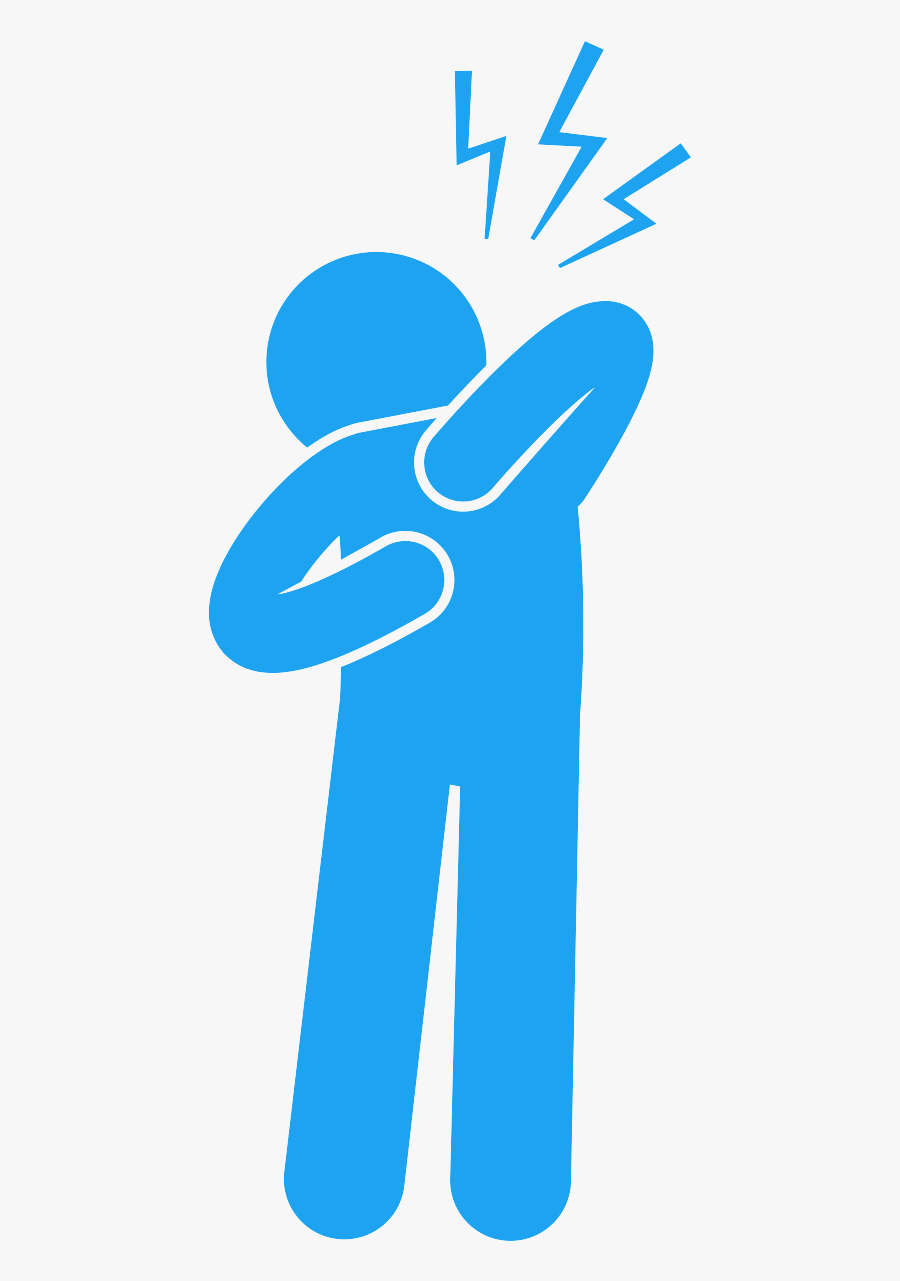 Upper & Middle Back - Pain Icon, Transparent Clipart