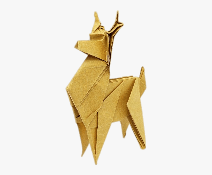 Origami Reindeer - Transparent Background Origami Transparent, Transparent Clipart