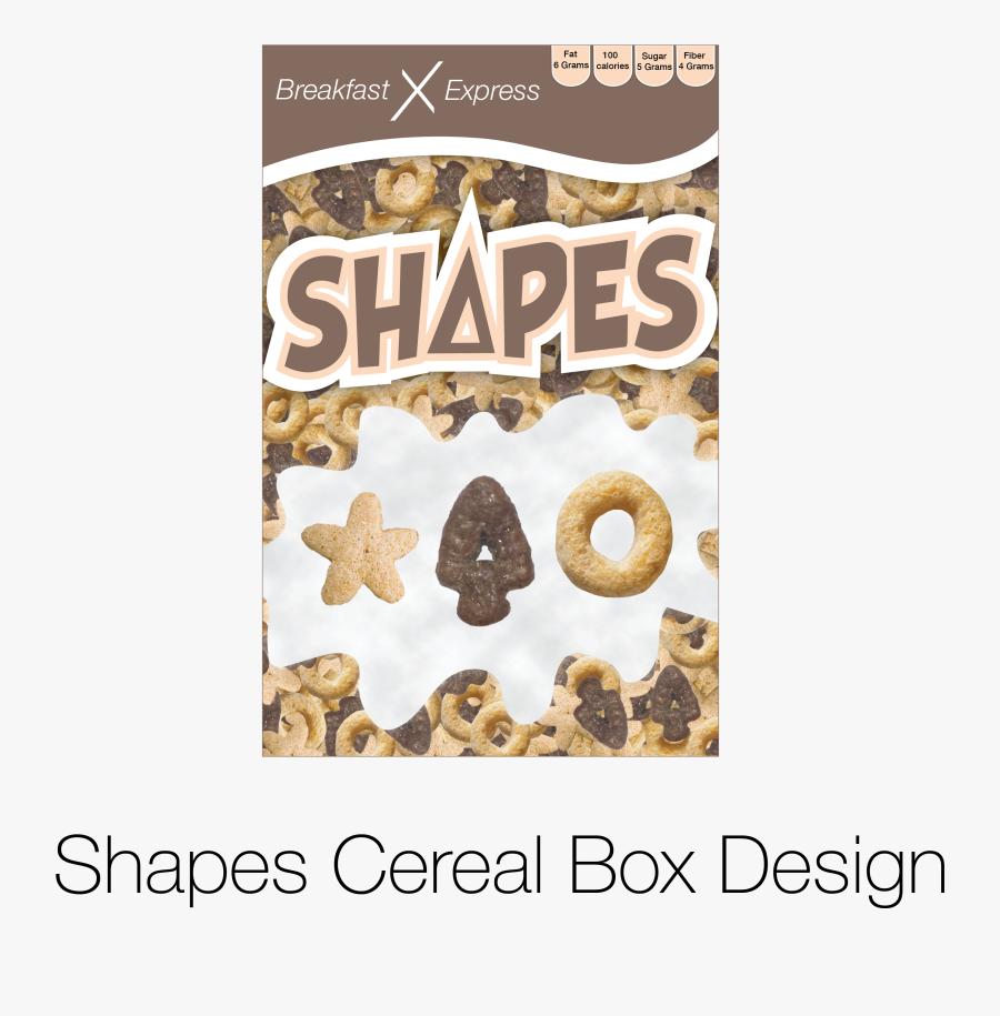 Cereal Box Design For Shapes Cereal - Poster, Transparent Clipart