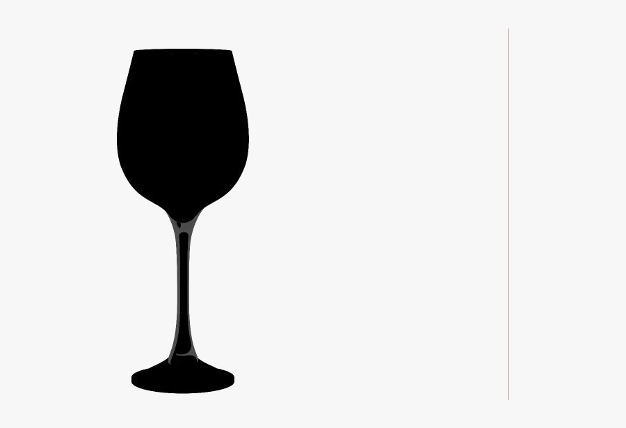 Wine Glass Silhouette Transparent Background - Wine Glass, Transparent Clipart