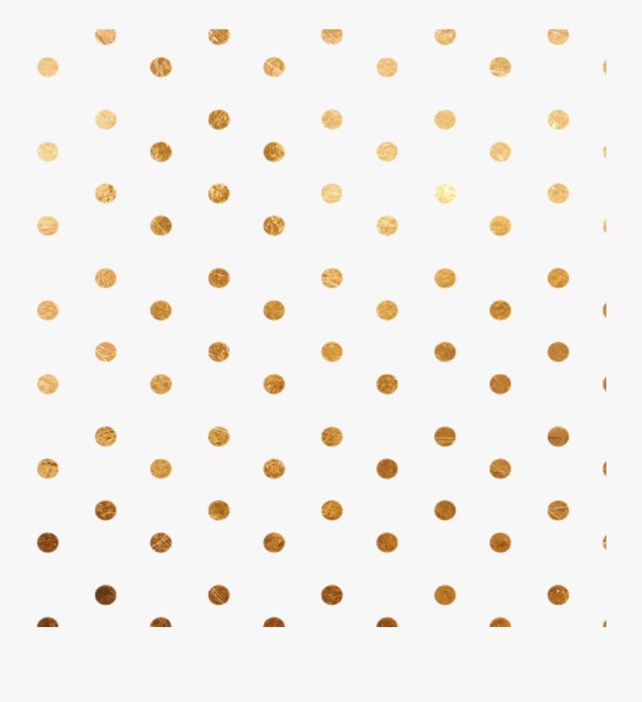 Transparent Polka Dot Line Clipart - Gold Polka Dot Background Png, Transparent Clipart