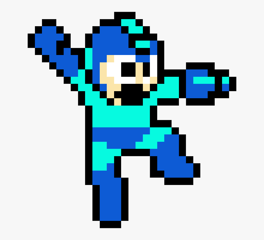 Area Angle Mega Man Free Clipart Hd - 8 Bit Megaman Transparent, Transparent Clipart