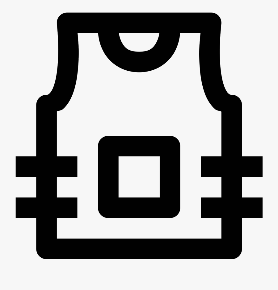 Bulletproof Vest Icon, Transparent Clipart