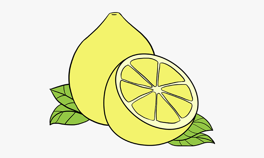 How To Draw Lemon - Drawing Of Lemon, Transparent Clipart