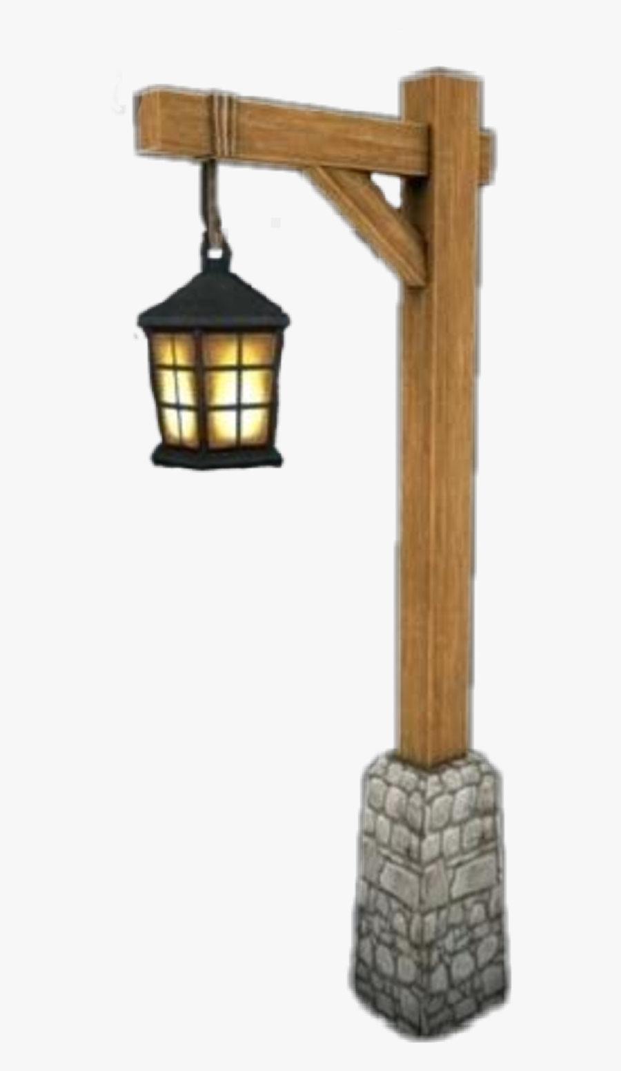#outside #light #lamp #post #wood - Lamp, Transparent Clipart