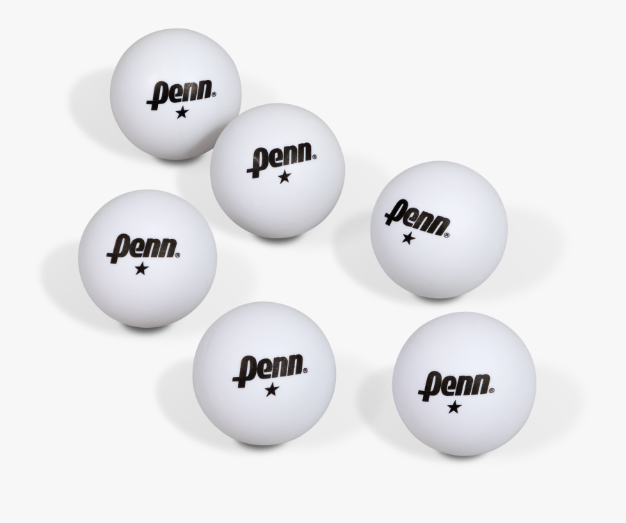 Penn 40mm 1 Star White Table Tennis Balls - Penn Ping Pong Balls, Transparent Clipart