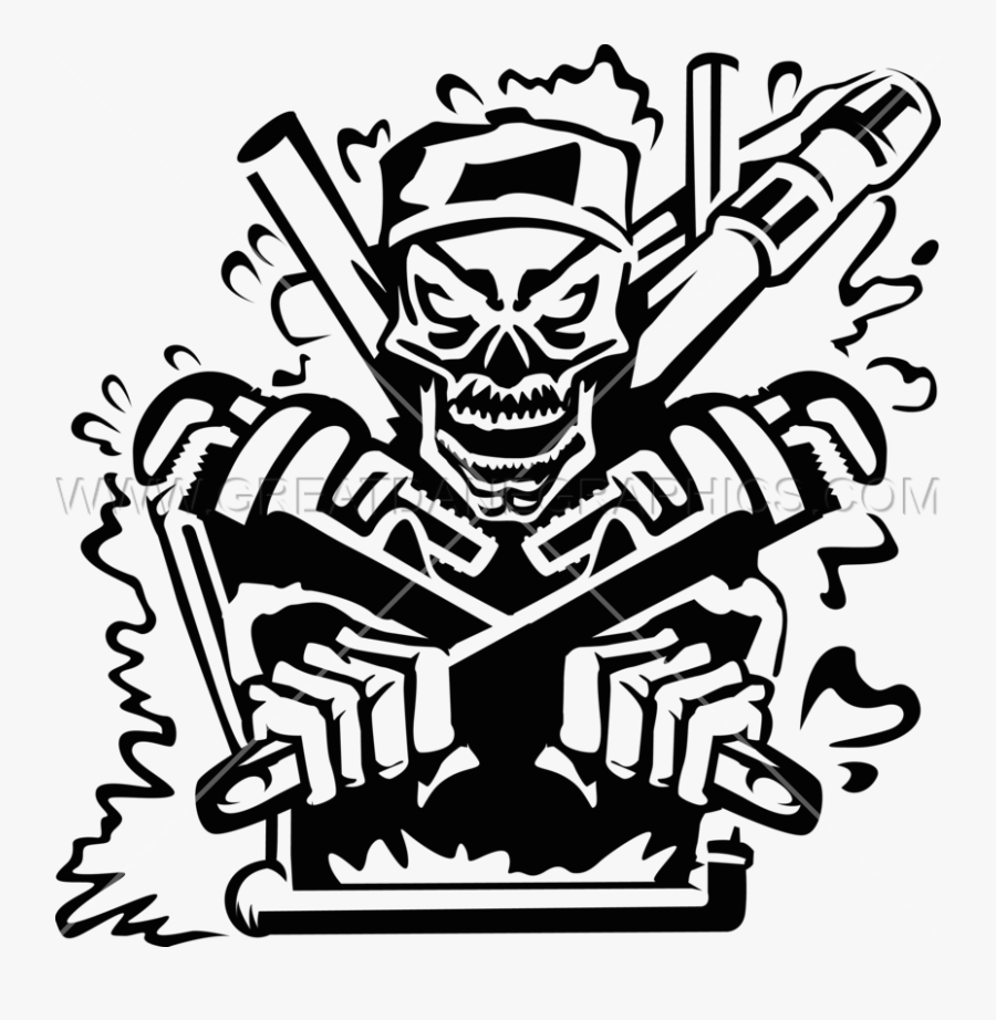 Plumber Clipart Black And White - Skeleton Plumber, Transparent Clipart