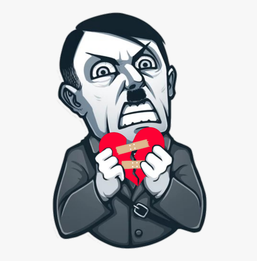 #hitler #love - Hitler Cartoon Sticker, Transparent Clipart
