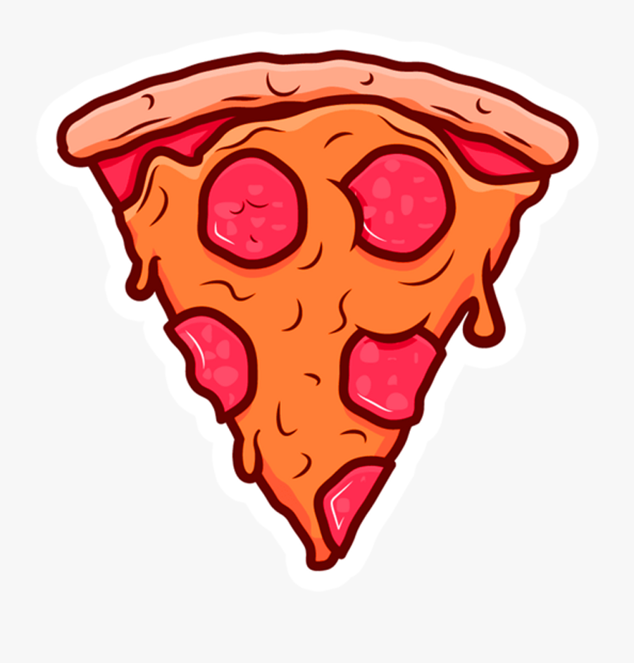 Download Sticker Slice Png - Cartoon Pizza Slice Png, Transparent Clipart