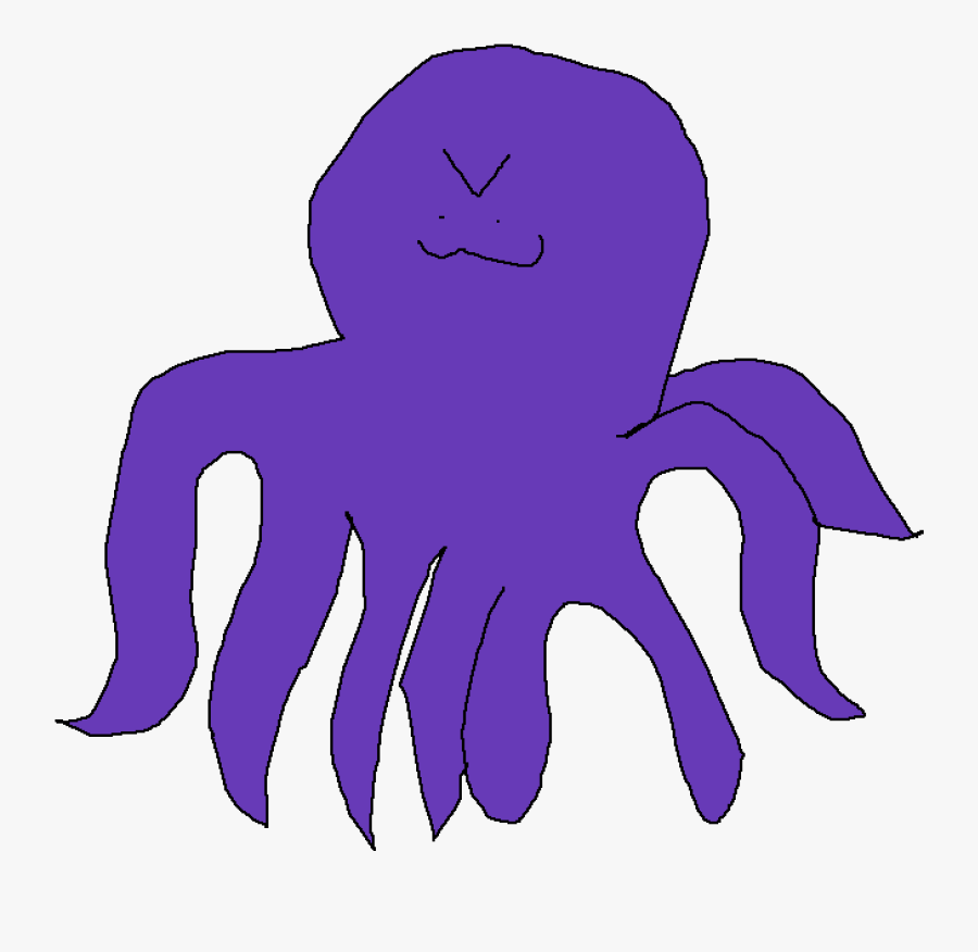 The Kraken - Cartoon, Transparent Clipart