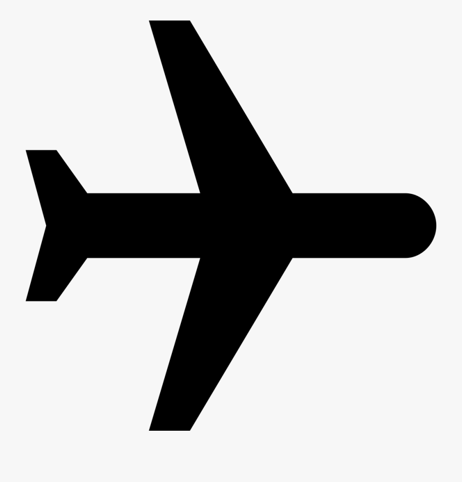 Flight Paramedic Clipart Black And White - Black Airplane Symbol Copy Paste, Transparent Clipart