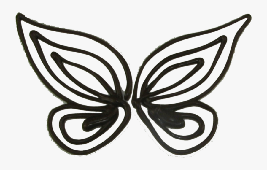 Chocolate Butterflies Template - Chocolate, Transparent Clipart