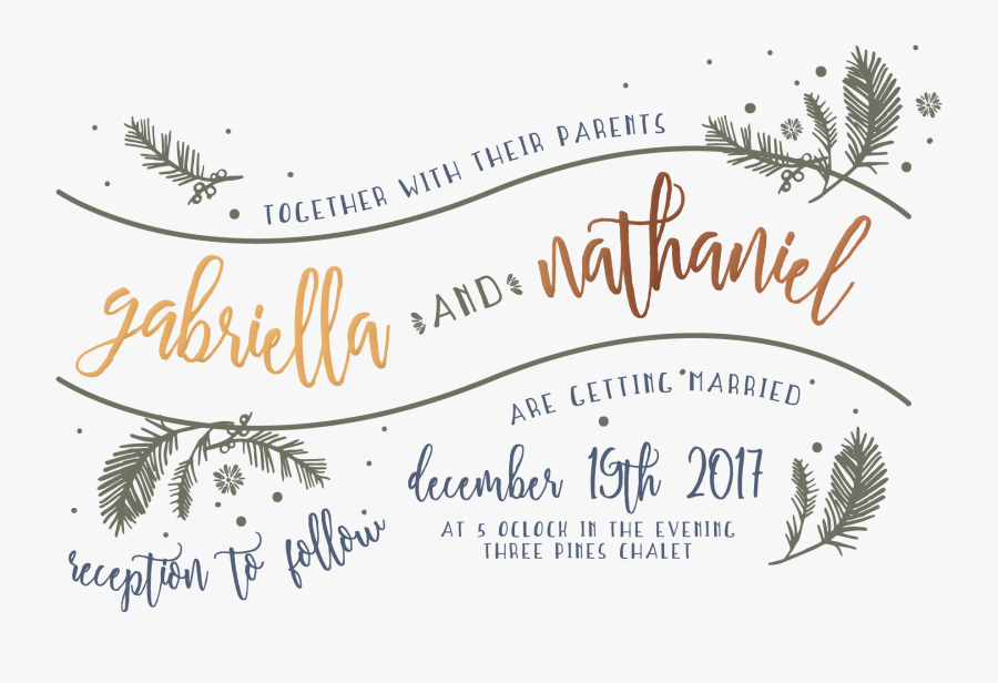 Transparent Wedding Clipart Software - Calligraphy, Transparent Clipart