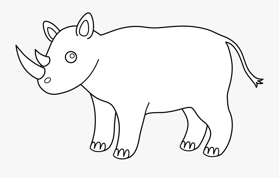 Rhinoceros Clipart - White Cow Clip Art, Transparent Clipart