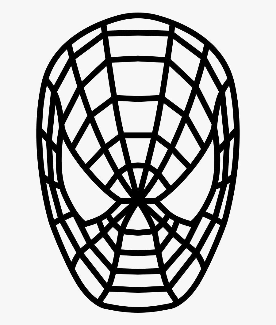 Transparent Spiderman Face Clipart - Spiderman Sign, Transparent Clipart