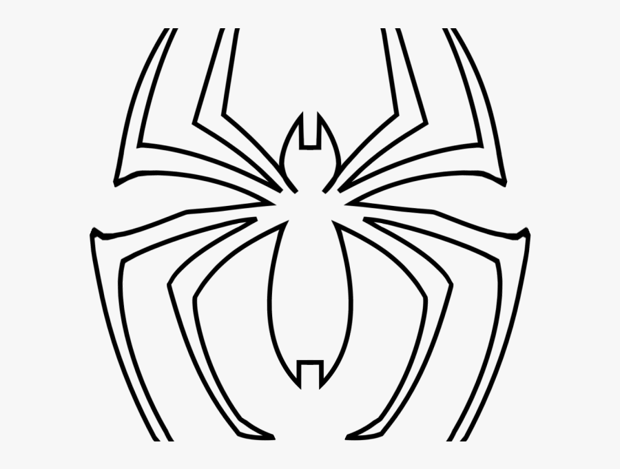Download Free Printable Spiderman Pumpkin Stencil Designs - Black And White Spiderman Png, Transparent Clipart