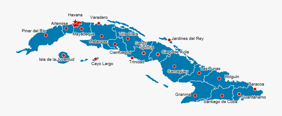 Clip Art Cuba Photos - Cuba Tourist Map, Transparent Clipart