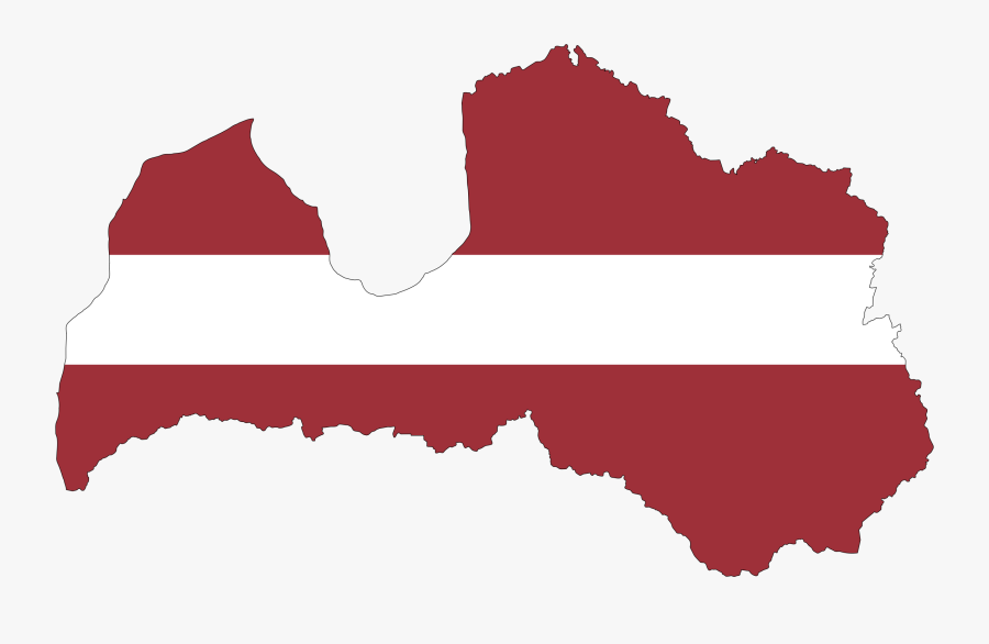 Austria Flag Vector - Latvia Map Clipart, Transparent Clipart
