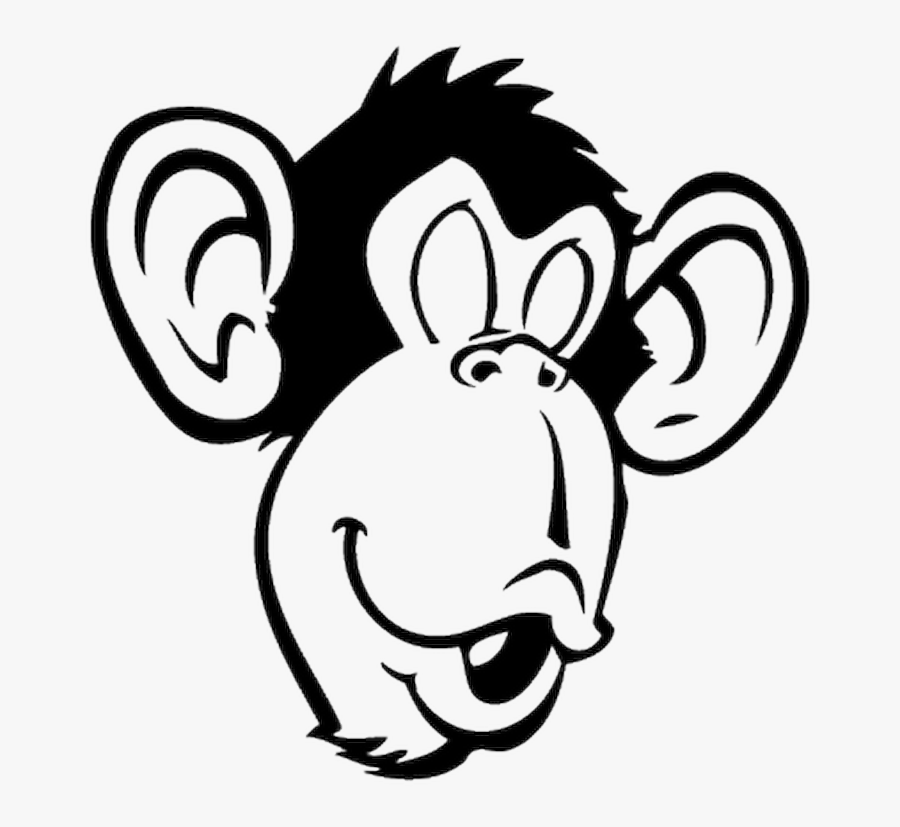 22030 Singe Visage Monkey Face- - Monkey Face, Transparent Clipart