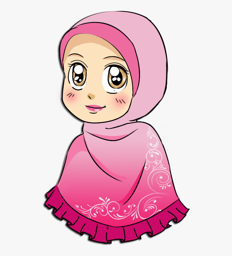Girl Hijab Cartoon Png Clipart , Png Download - Muslim Girl Cartoon, Transparent Clipart