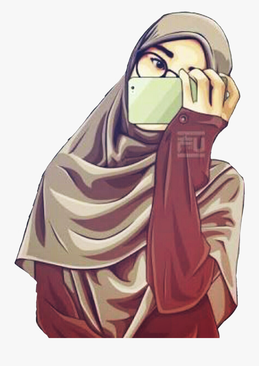 #muslimah #hijab #girl #beautiful - Animated Profile Pic For Girls, Transparent Clipart