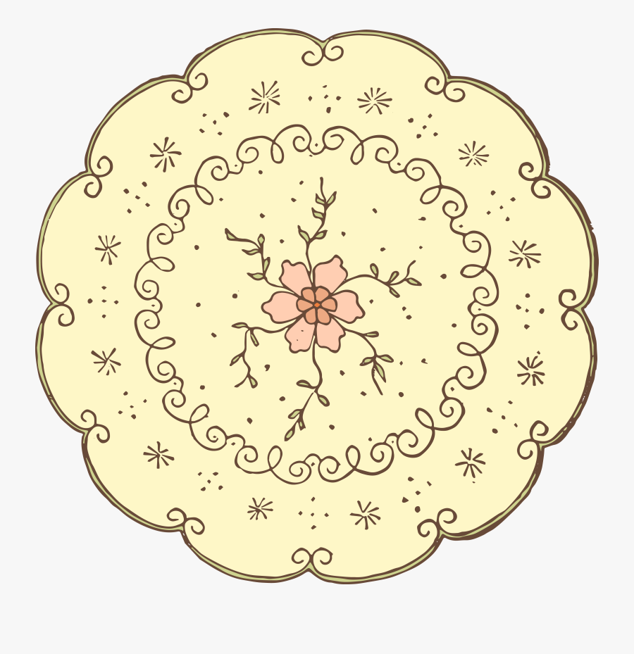 Transparent Doily Png - Doily Clipart Free Vintage Doily Lace White Vector, Transparent Clipart