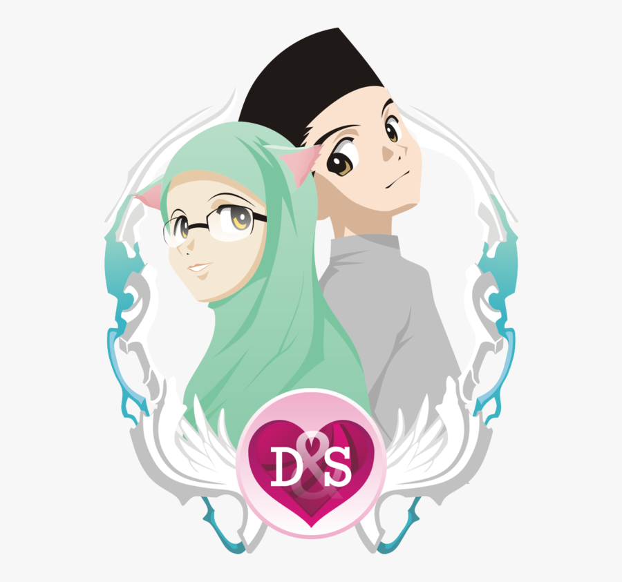 bride clipart muslimah  hijab anime girl  free transparent