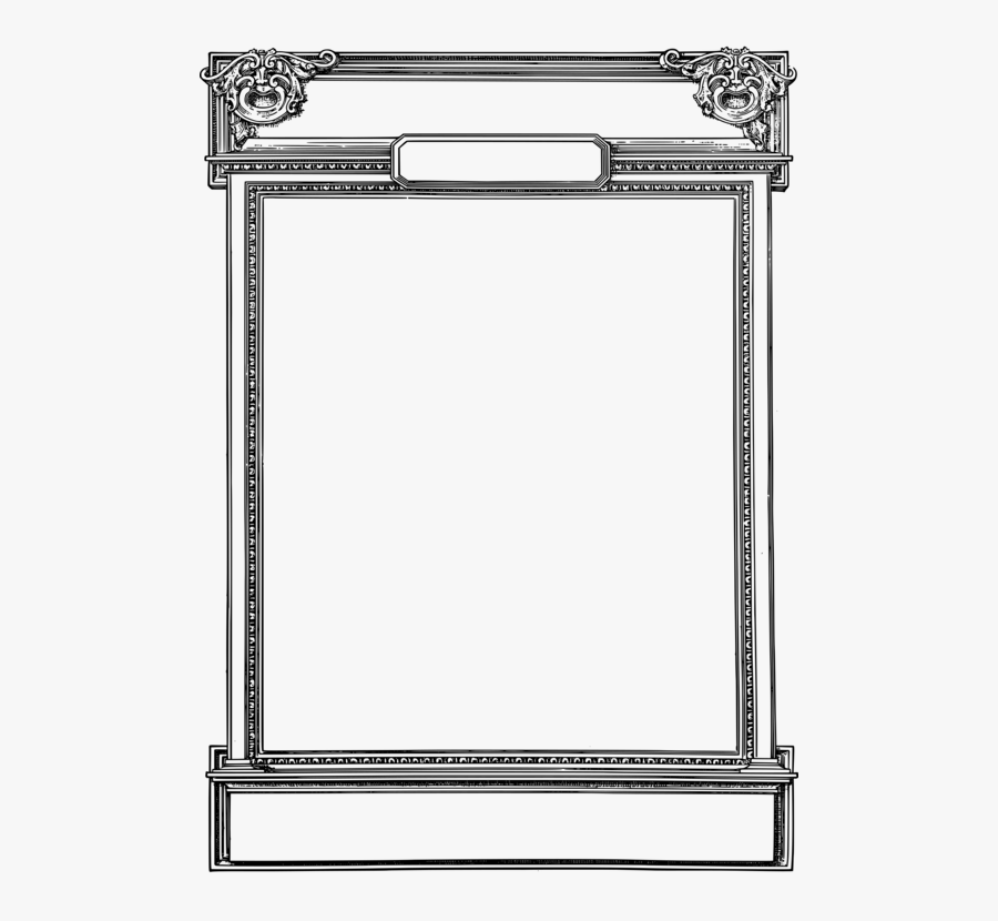 Picture Frame,square,angle - Line Art, Transparent Clipart