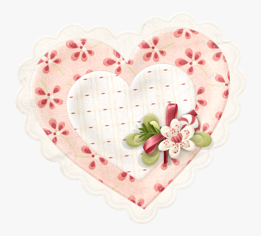 Lovely Christmas Clip Art - Heart, Transparent Clipart