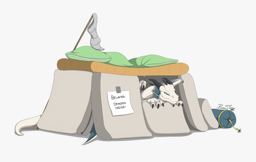 Pillow Fort - Pillowfort Illustration, Transparent Clipart