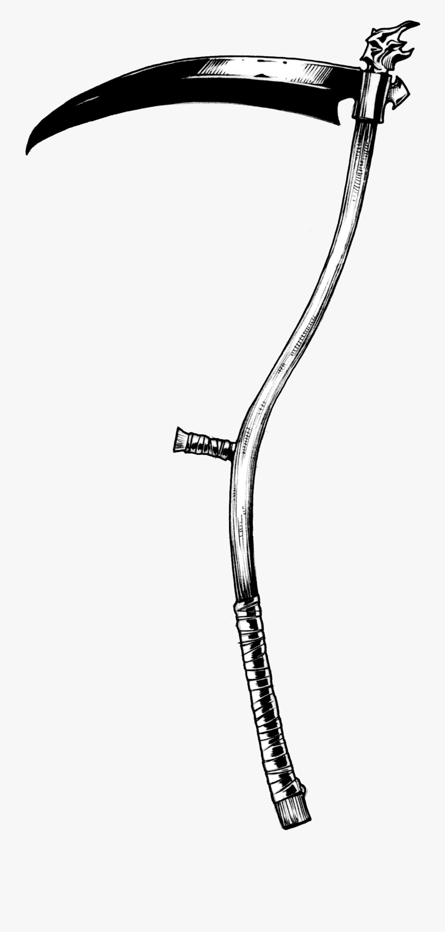 Scythe Png, Transparent Clipart