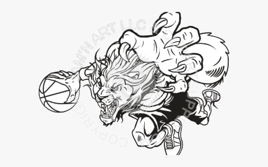 Wildcat Ripping Through Wall, Transparent Clipart
