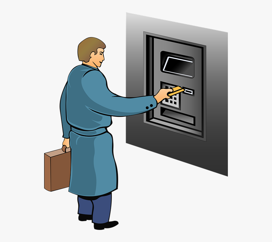 Exchanged In Bitcoin Atm - Withdraw Atm Png, Transparent Clipart