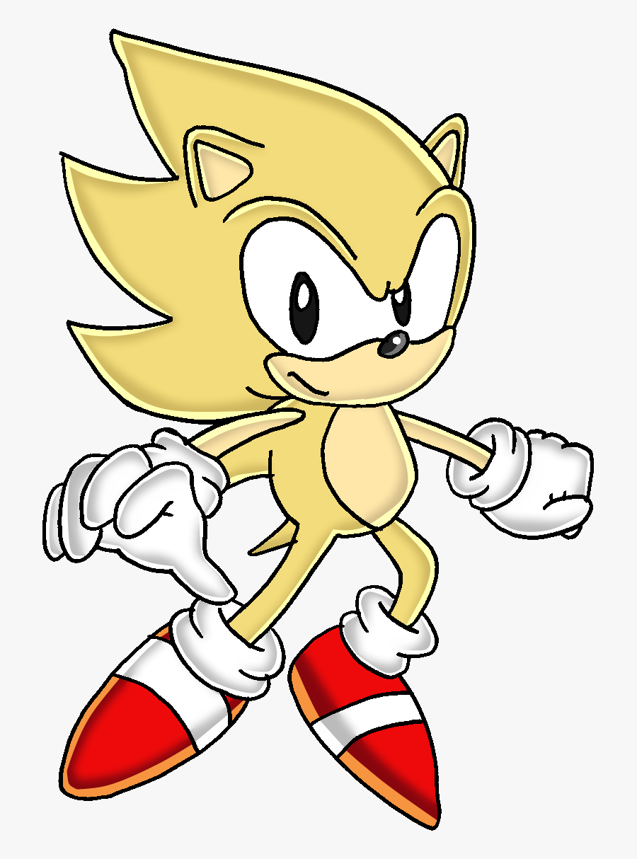 Sonic The Hedgehog Clipart Super Sonic - Classic Super Sonic The ...