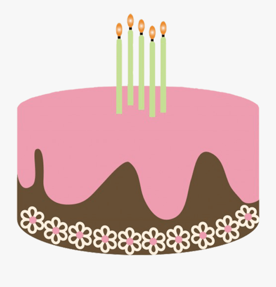 Candle Clipart Four - Birthday Cake Art Png, Transparent Clipart
