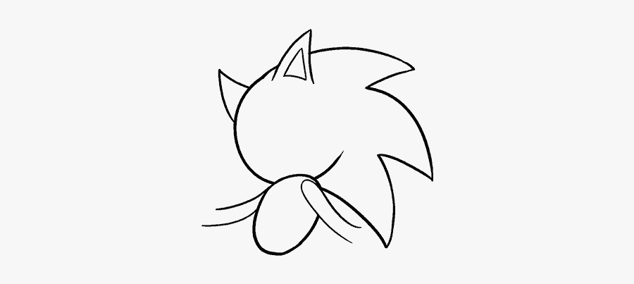 How To Draw Sonic The Hedgehog - Cartoon, Transparent Clipart