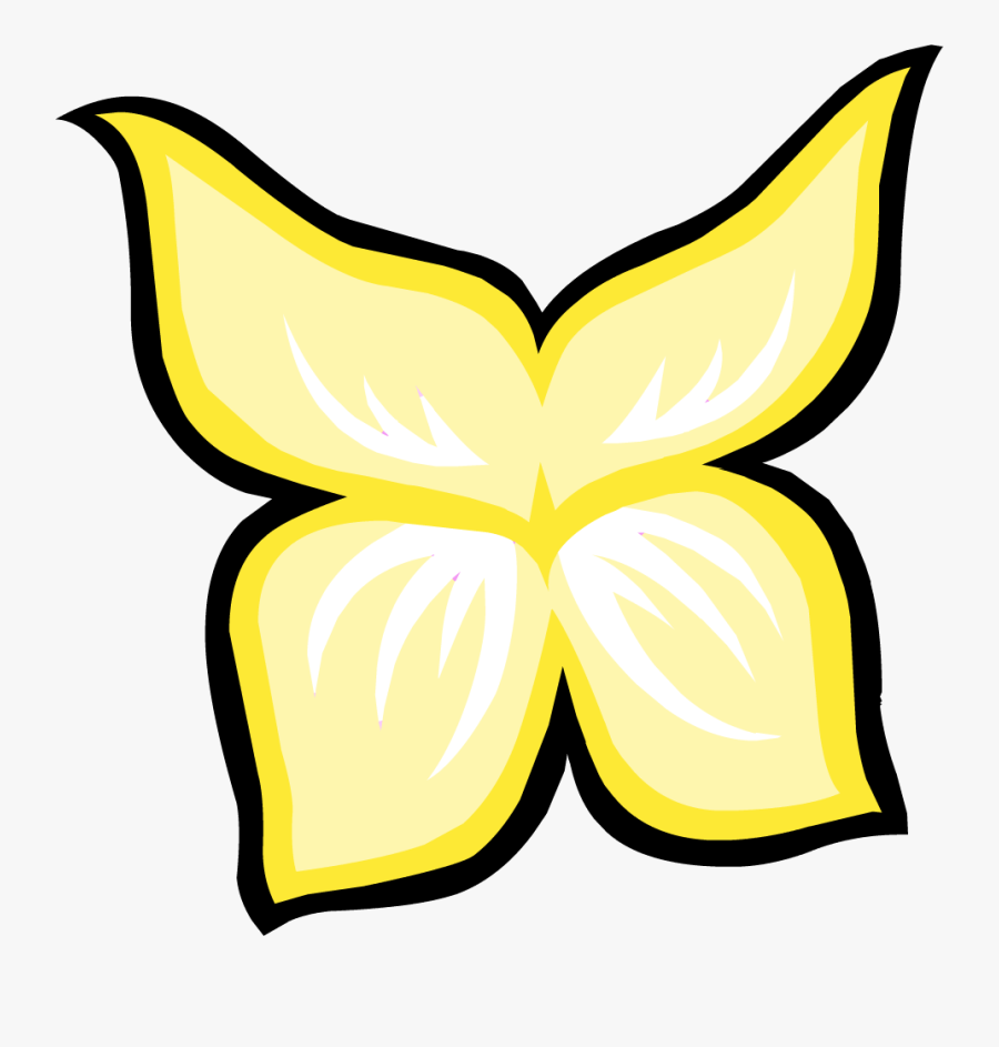 Fairy - Wings - Template - Cute Yellow Fairy Wings Clipart, Transparent Clipart
