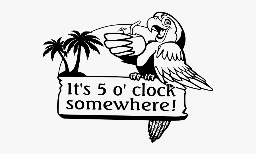 27 Images Of 5 O"clock Somewhere Its Template - Its 5 Oclock Somewhere Png, Transparent Clipart