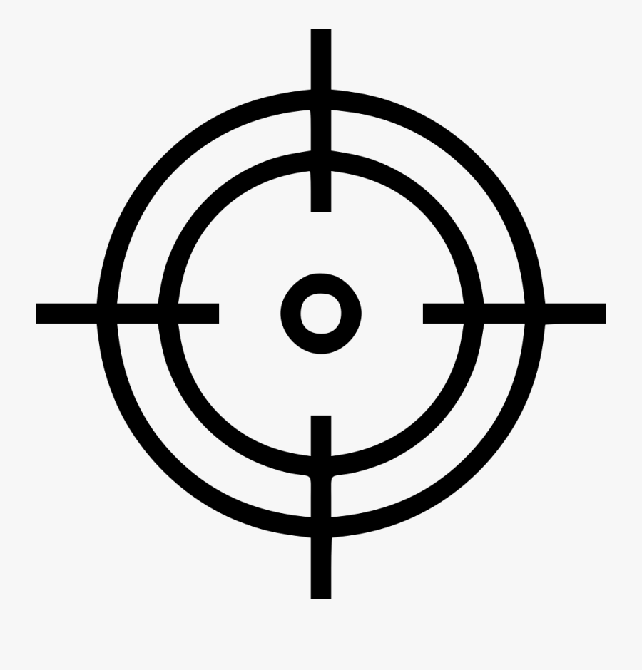 Crosshair Aim Shoot Target - Target Icon Png Transparent, Transparent Clipart