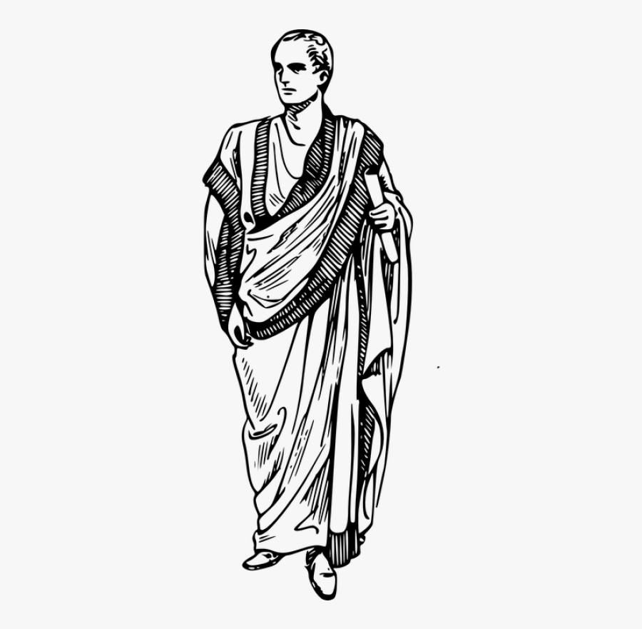 Roman Toga, Transparent Clipart