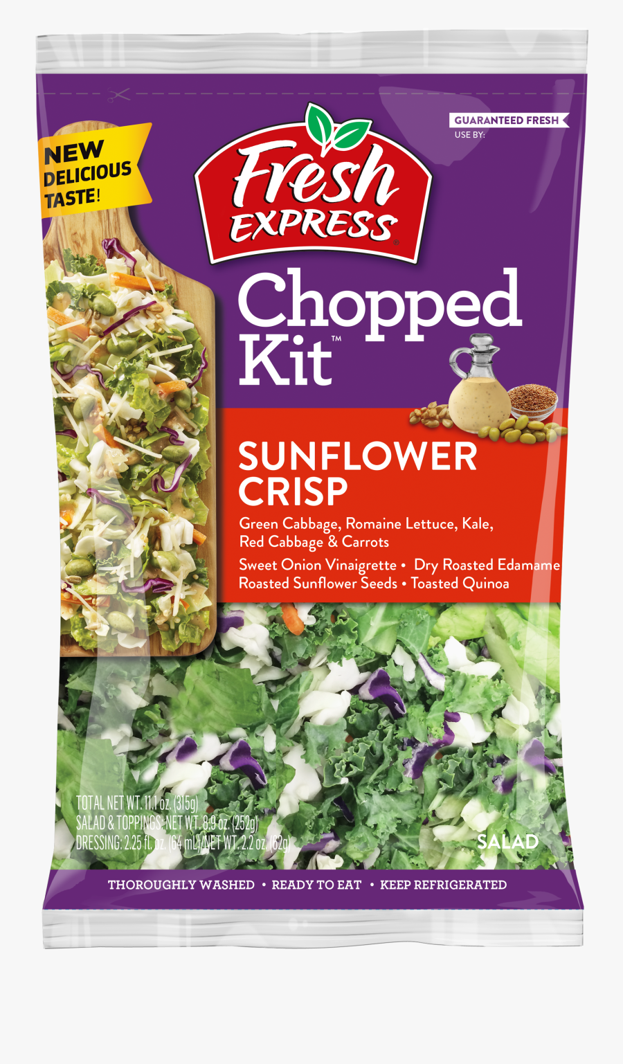 Sunflower Crisp Chopped Salad - Pomegranate Chopped Salad Kit, Transparent Clipart